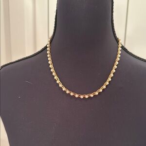 Gold tone Necklace with Timeless Beads.    So Pretty!